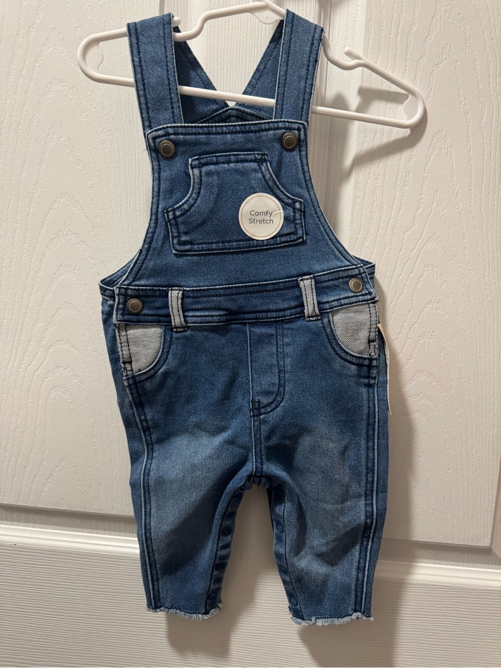 First Impressions Denim Overalls in Blue